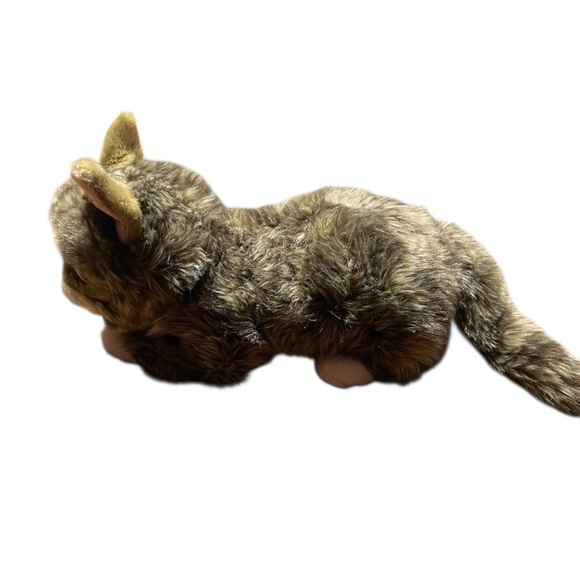 Lil Bub Cuddle Barn Cat Kitty Cat Plush Stuffed Animal Green Eyes Realistic 18" - Picture 7 of 9